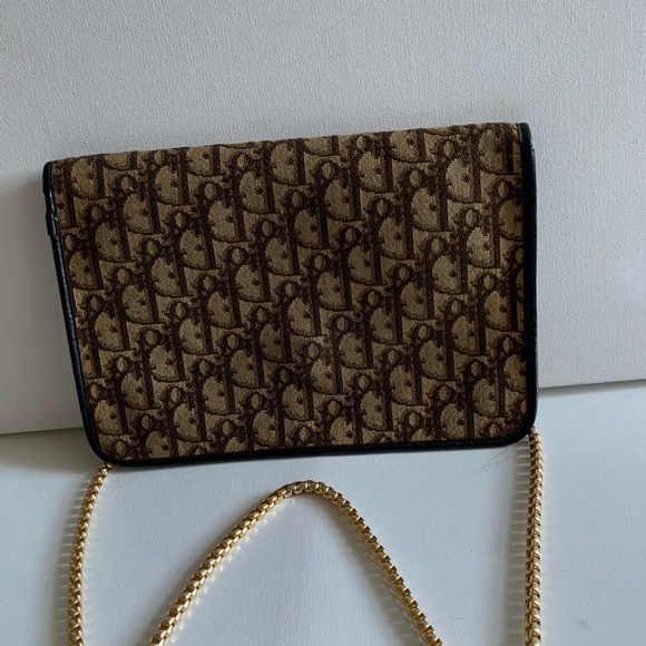 AUTHENTIC VINTAGE DIOR TROTTER CLUTCH/ADD CHAIN - Picture 2 of 10